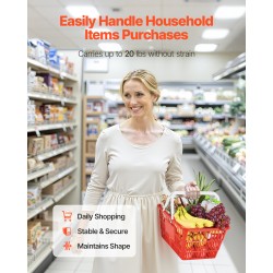 Ostoskorit muoviset 21 l 4 kpl pinottavat punaiset myymäläkäyttöön