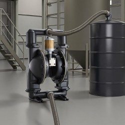 Paineilmatoiminen alumiiniseoksinen kaksikalvopumppu polttoaineille ja jäteöljylle 598 l/min