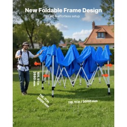 Kannettava maalausteltta 300 x 300 cm 210D 90g hopeapinnoitettu kangas teräsputkirunko