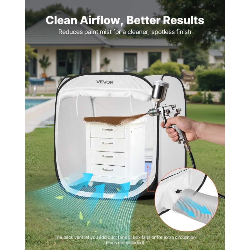 Kokoontaitettava polyesterinen pikapystytettävä maalausteltta 72x72,5x75cm vesitiivis pienille ja keskikokoisille