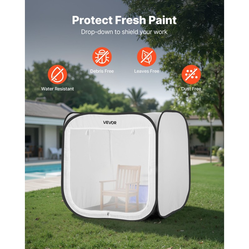 Kokoontaitettava polyesterinen pikapystytettävä maalausteltta 72x72,5x75cm vesitiivis pienille ja keskikokoisille