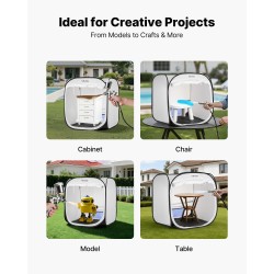 Kokoontaitettava polyesterinen pikapystytettävä maalausteltta 72x72,5x75cm vesitiivis pienille ja keskikokoisille