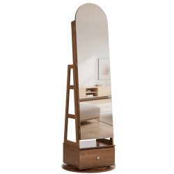 Korukaappi 360 asteen kääntyvä vapaasti seisova lasipeili samettivuori 1655 mm