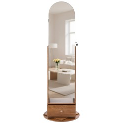 Korukaappi 360 asteen kääntyvä vapaasti seisova lasipeili samettivuori 1655 mm