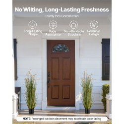 Keinotekoinen PVC kortekasvi ruukussa 2 kpl korkeus 1194 mm sisä ja ulkokäyttö