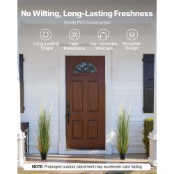 Tekoruukukasvit PVC-materiaalia 2 kpl korkeus 1194 mm sisä- ja ulkokäyttöön