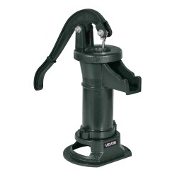 Käsikäyttöinen kaivopumppu valurauta hiiliteräs runko 7,6 m nostokorkeus vihreä