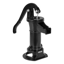 Käsikäyttöinen kaivopumppu valurauta ja hiiliteräs 7,6 m nostokorkeus koukulla