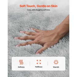 Nukkamatto sisäkäyttöön pitkäkarvainen 1,83 x 2,74 m liukuestopohja