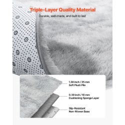 Aluematto 2,74 x 3,66 m pitkänukkainen 35 mm kolmikerroksinen liukuestopohjalla sisäkäyttöön