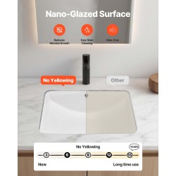 Pesuallas keraaminen nanolasitettu upotettava 530x375x210 mm valkoinen