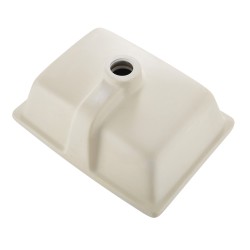 Tason alle asennettava suorakulmainen keraaminen posliiniallas 400 x 305 mm valkoinen