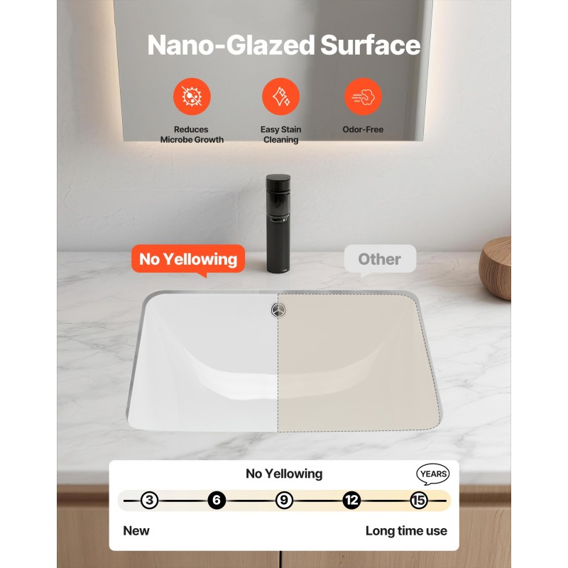 Pesuallas keramiikkainen 515x385x190 mm tasoon upotettava valkoinen suorakulmainen pieniin kylpyhuoneisiin