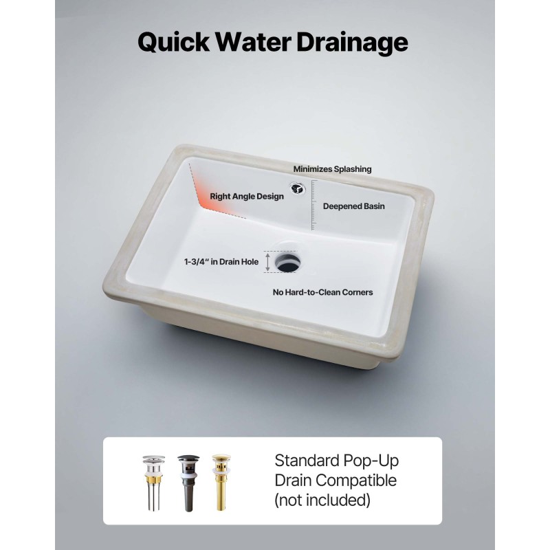 Kylpyhuoneen allas keraaminen tasoon upotettava suorakulmainen 470x335x170 mm valkoinen nanolasite