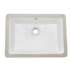 Kylpyhuoneen allas keraaminen tasoon upotettava suorakulmainen 470x335x170 mm valkoinen nanolasite