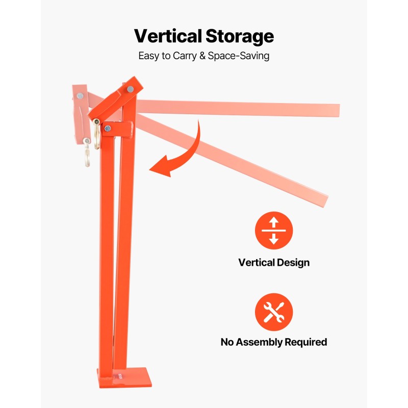 T-mallinen teräs tolpanirrotin aitatolpille 78 cm 300 kg 109 cm ketjulla