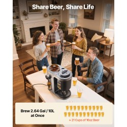 Automaattinen kotiolutkeitin ruostumatonta terästä 13 litraa 1500 wattia ruiskupinnoitettu kuori