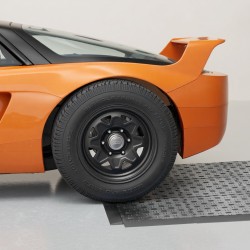 Reunussarja polypropeeni 15 kpl musta autotallin lattiamatoille 305x50x12 mm