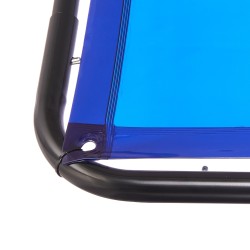 Hitsaussuojaseinä 1 74 x 1 74 m liekinkestävä vinyyli metallirunko pyörillä