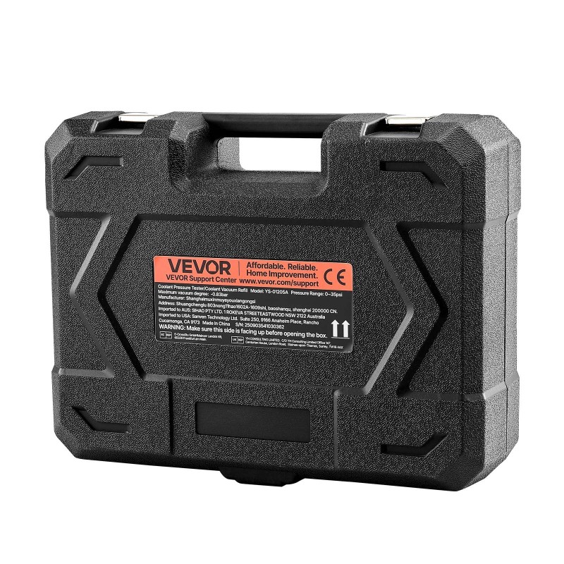 Jäähdytysnesteen paineentestaussarja 47-osainen 6061-T5-alumiinipumpulla autojen paine- ja tyhjiötestaukseen