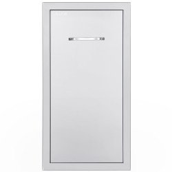 Ruostumattomasta teräksestä valmistettu ulkokeittiön liukuva jäte ja säilytyslaatikko harjatulla pinnalla