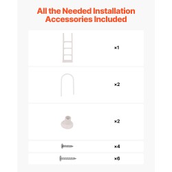 Uima-altaan 4-portainen tikas kaksoiskaiteilla muovi PE sopii 48–54 tuuman altaisiin