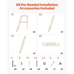 Allastikkaat PE-muovi 5-askelmaiset kaksoiskaiteilla 136 kilogramman enimmäiskuorma