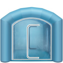 Täytettävä maalausteltta 210D oxford kangas ja PVC 4x2 5x2 2 m autoille ja moottoripyörille