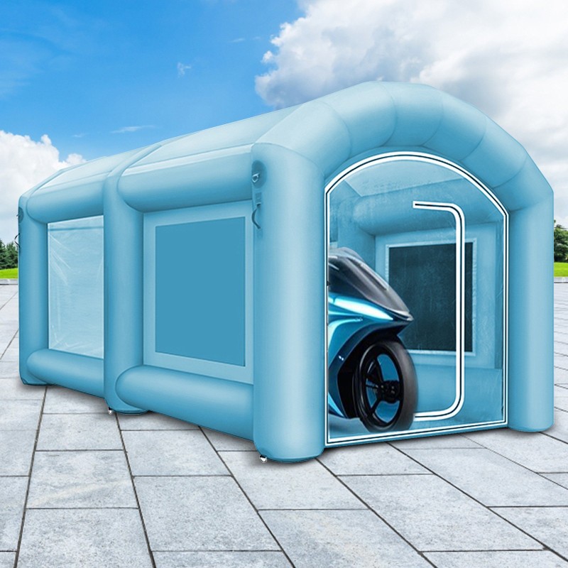 Täytettävä maalausteltta 210D oxford-kangas ja PVC 4x2,5x2,2 m autoille ja moottoripyörille