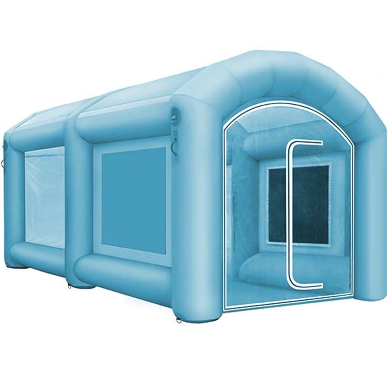 Täytettävä maalausteltta 210D oxford-kangas ja PVC 4x2,5x2,2 m autoille ja moottoripyörille