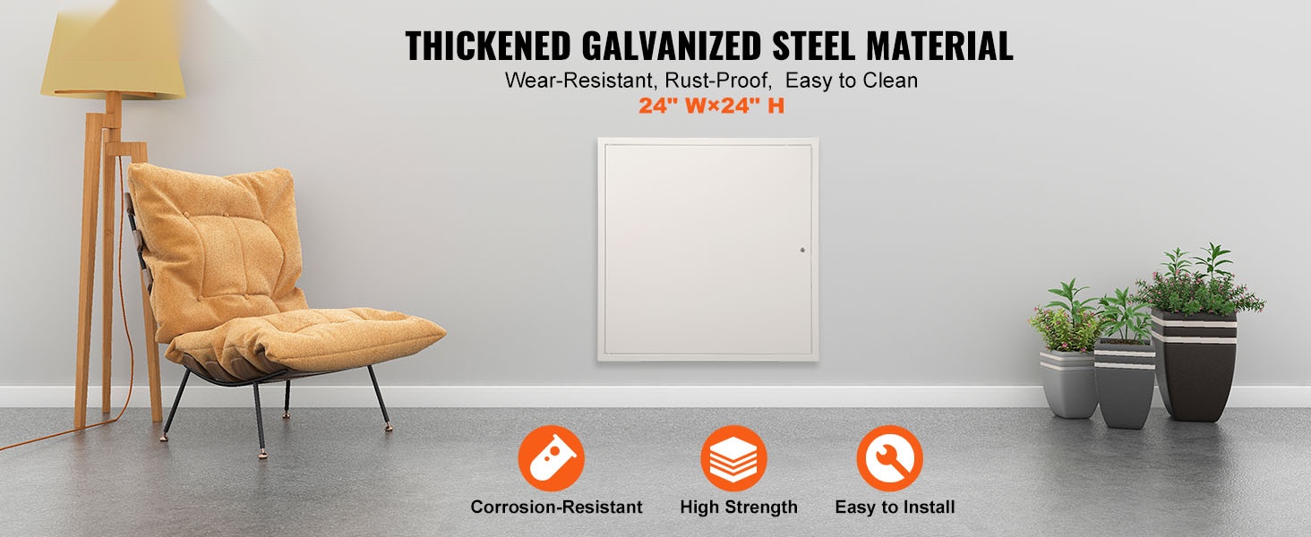 Tarkistusluukku galvanointiteräksestä