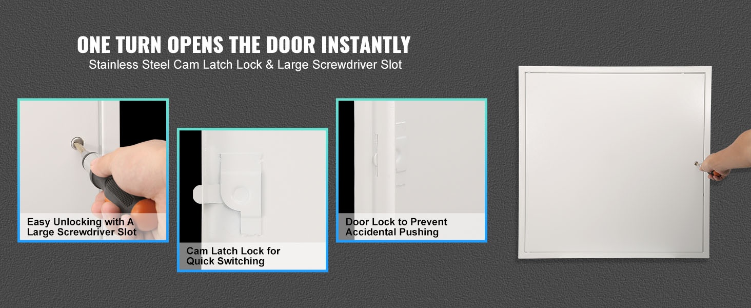 Tarkistusluukku kamlukkolukolla