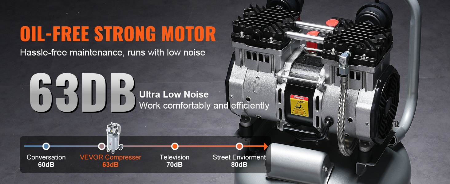 Hiljainen ilmakompressori