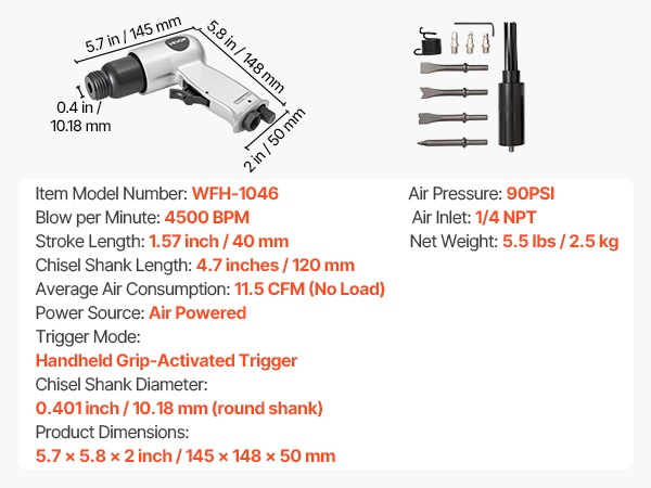 Paineilmavasaran rakennekuva