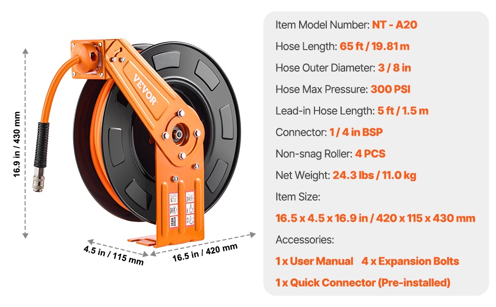 Ilmaletkukelan mitat ja rakenne