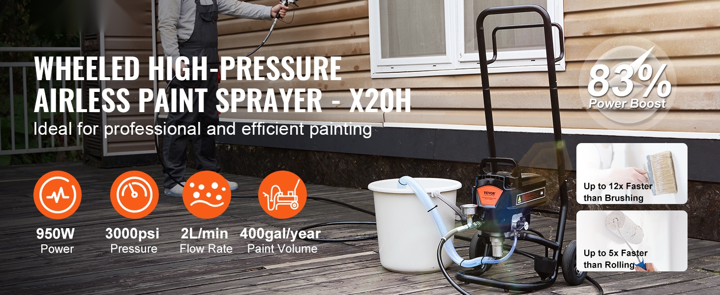 Airless-maalisumutin telineellä