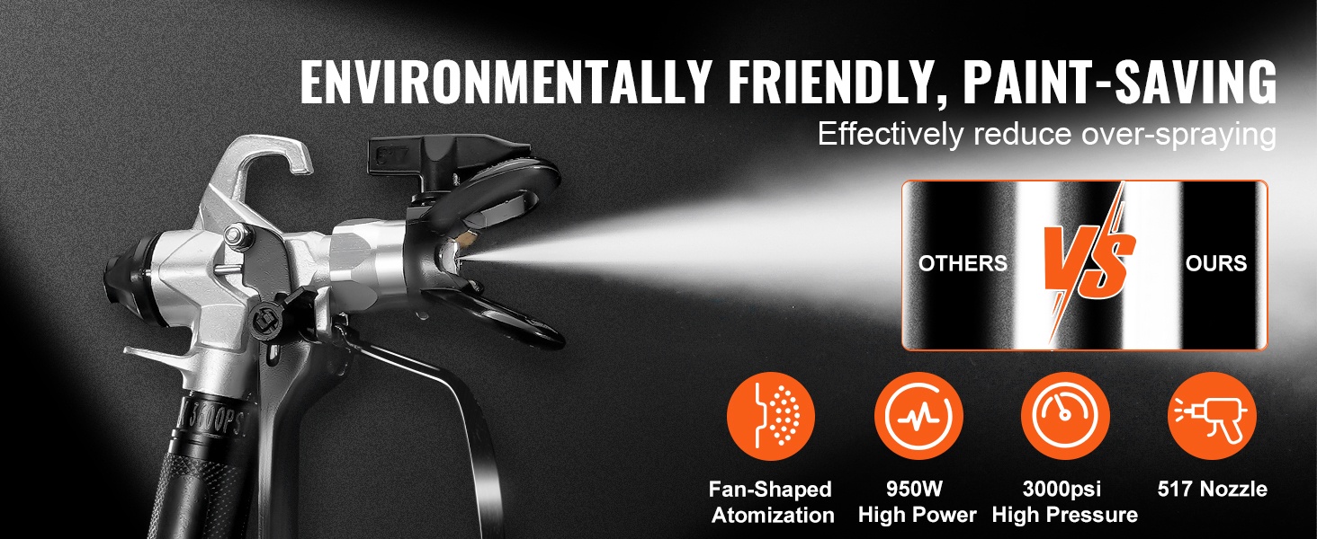 Viuhkamainen korkeapaineinen suihkupistooli