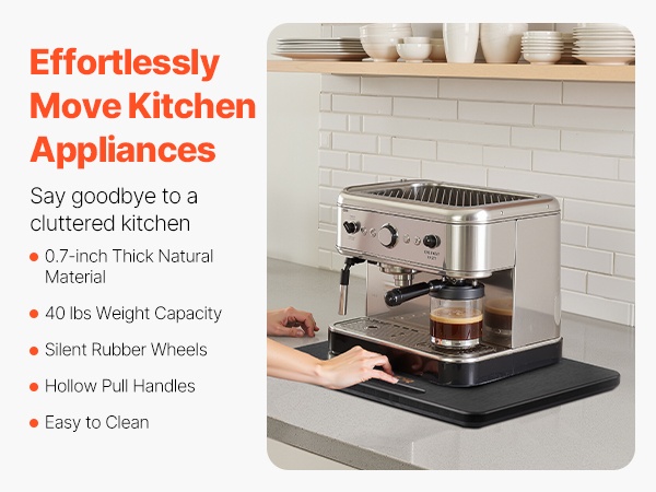 Keittiölaitteiden liukualusta eri kuvakulmasta