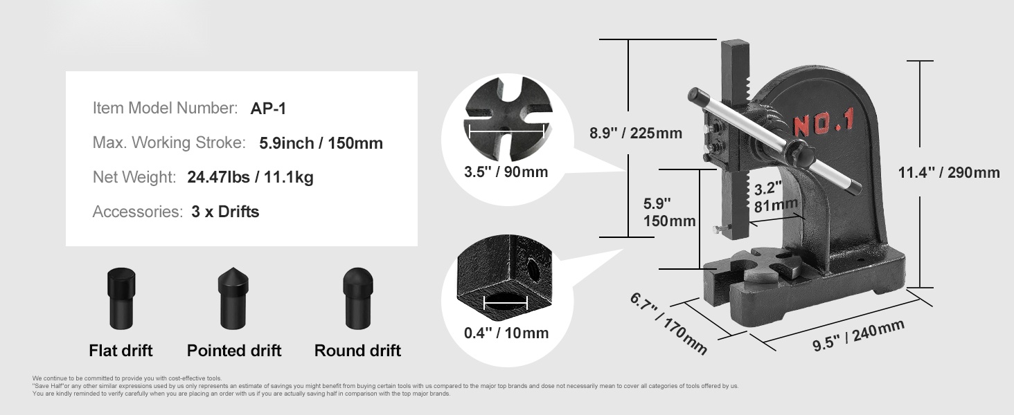 Pöytämallinen käsiprässi käytössä