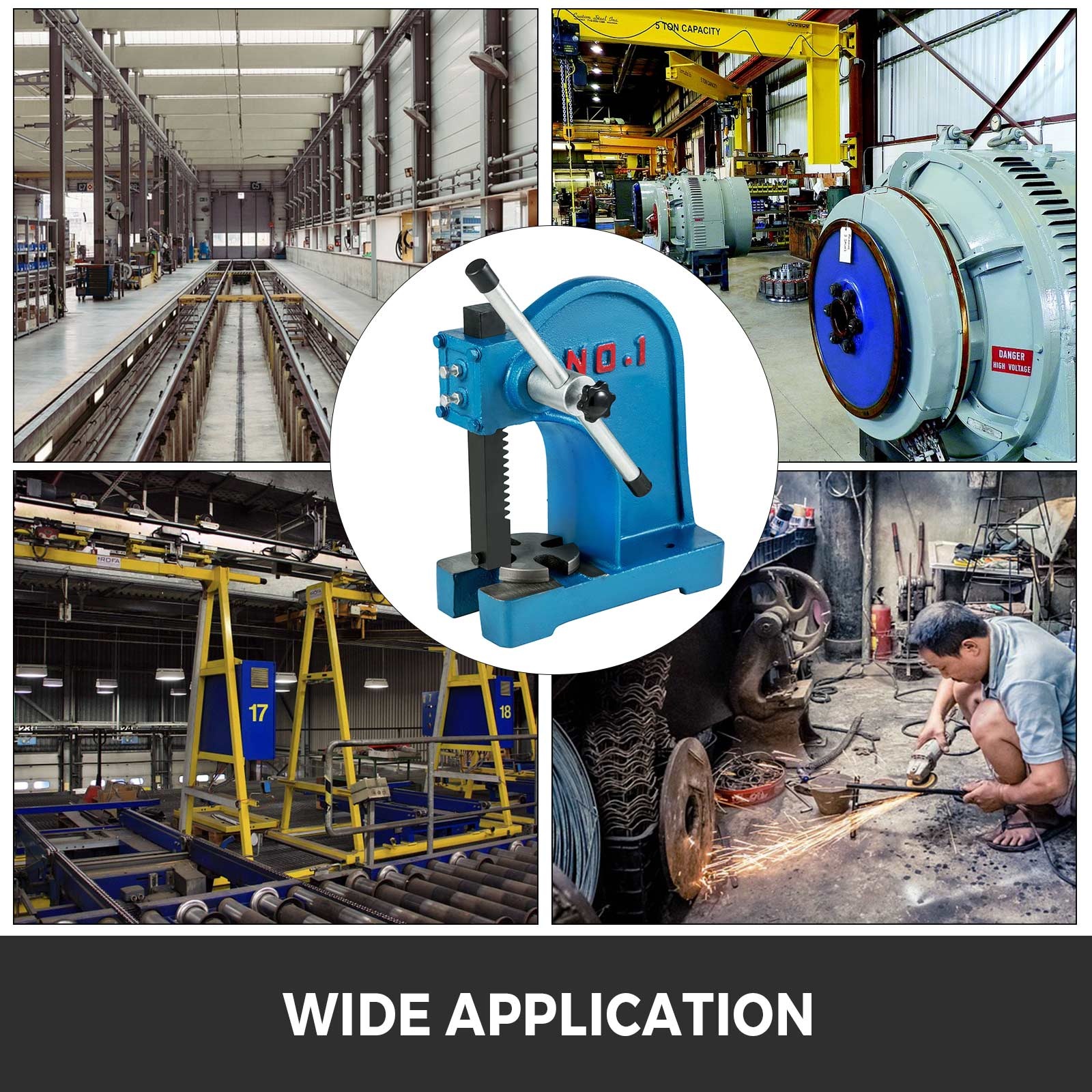 Pylväspuristin työpajakäyttöön