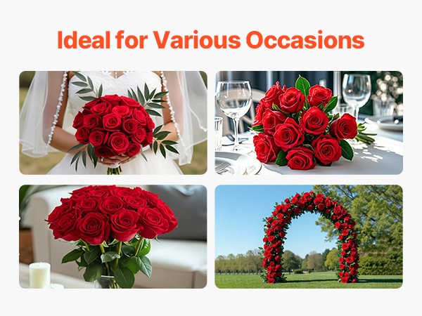 Ruusut erilaisissa somistuksissa