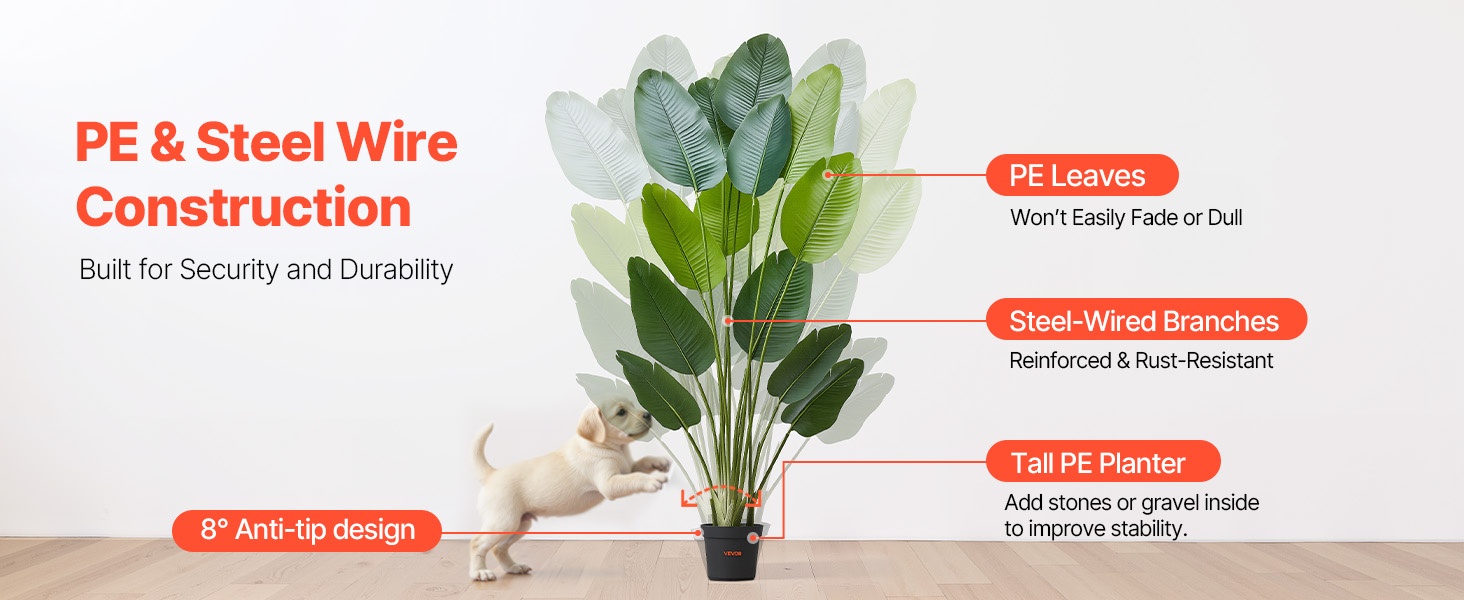 Kestävä rakenne ja vahva ruukku