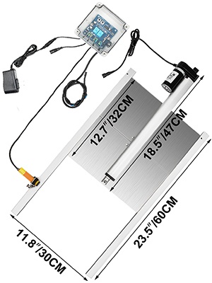 Automaattisen kanalan oven tekniset tiedot