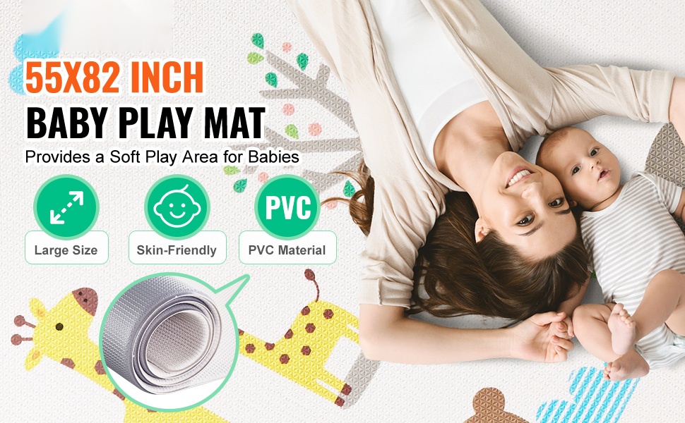 Leikkimatto, pehmeä ja tukeva alusta vauvoille