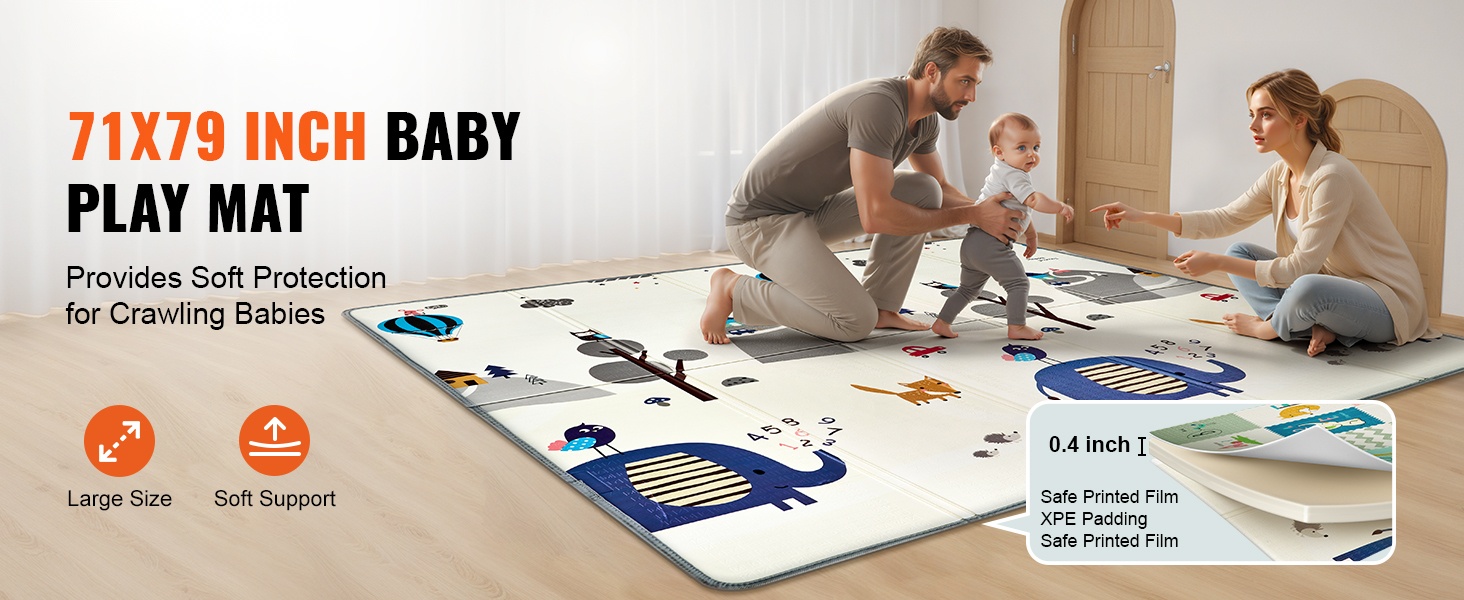 Vauvan leikkimatto, suuri koko