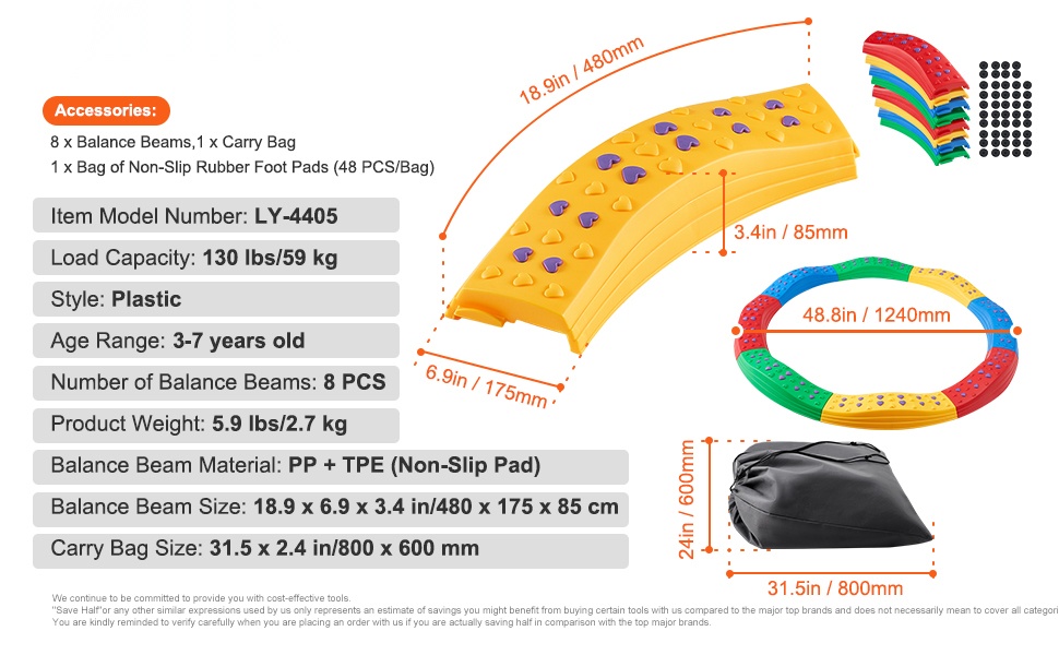 Puinen tasapainosetti lasten leikkeihin