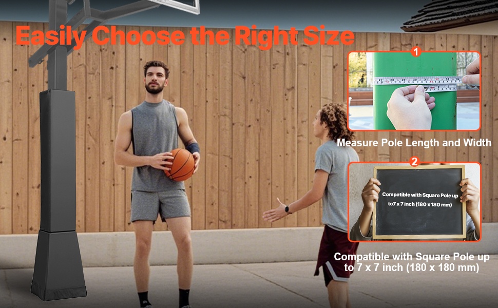 Sopii pyöreille ja neliskanttisille tolpille