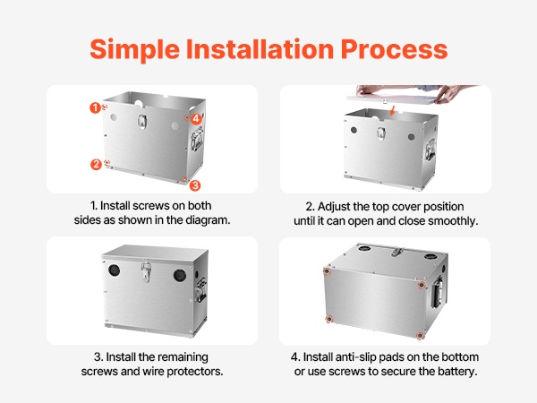 Akkuboxin asennusvaiheet