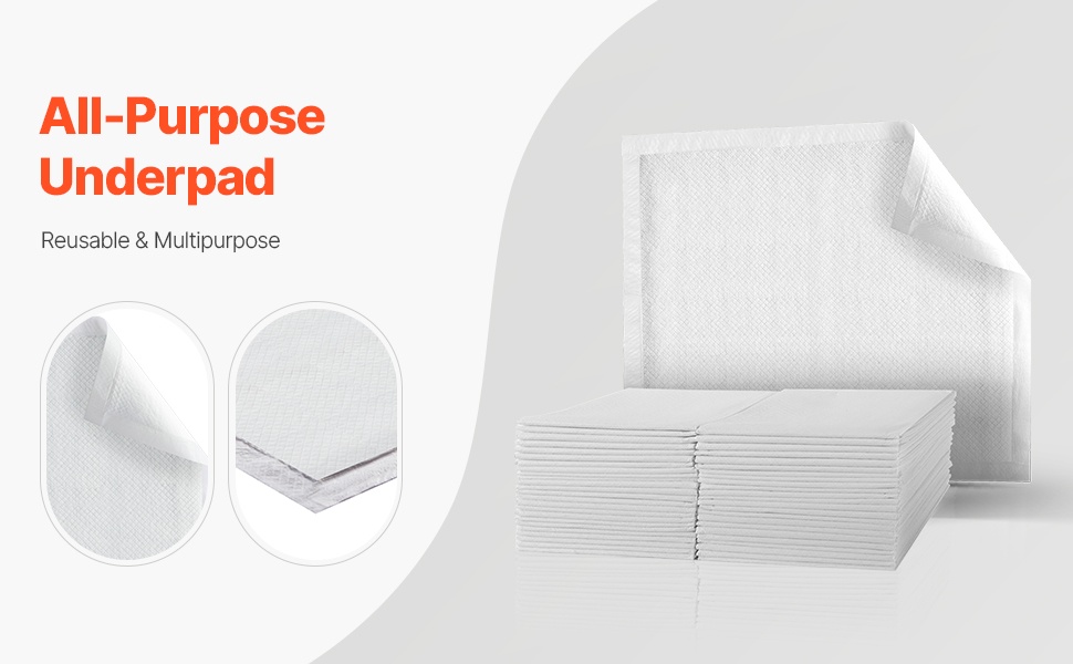 Pestävät vuodesuojat 34 x 36 tuumaa, 6 kpl pakkaus