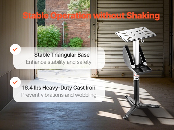 Vakaa jalusta sivulta